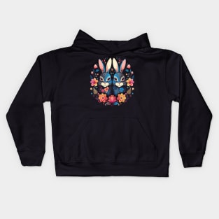 Rabbit Couple Valentine Kids Hoodie